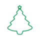 Christmas tree icon